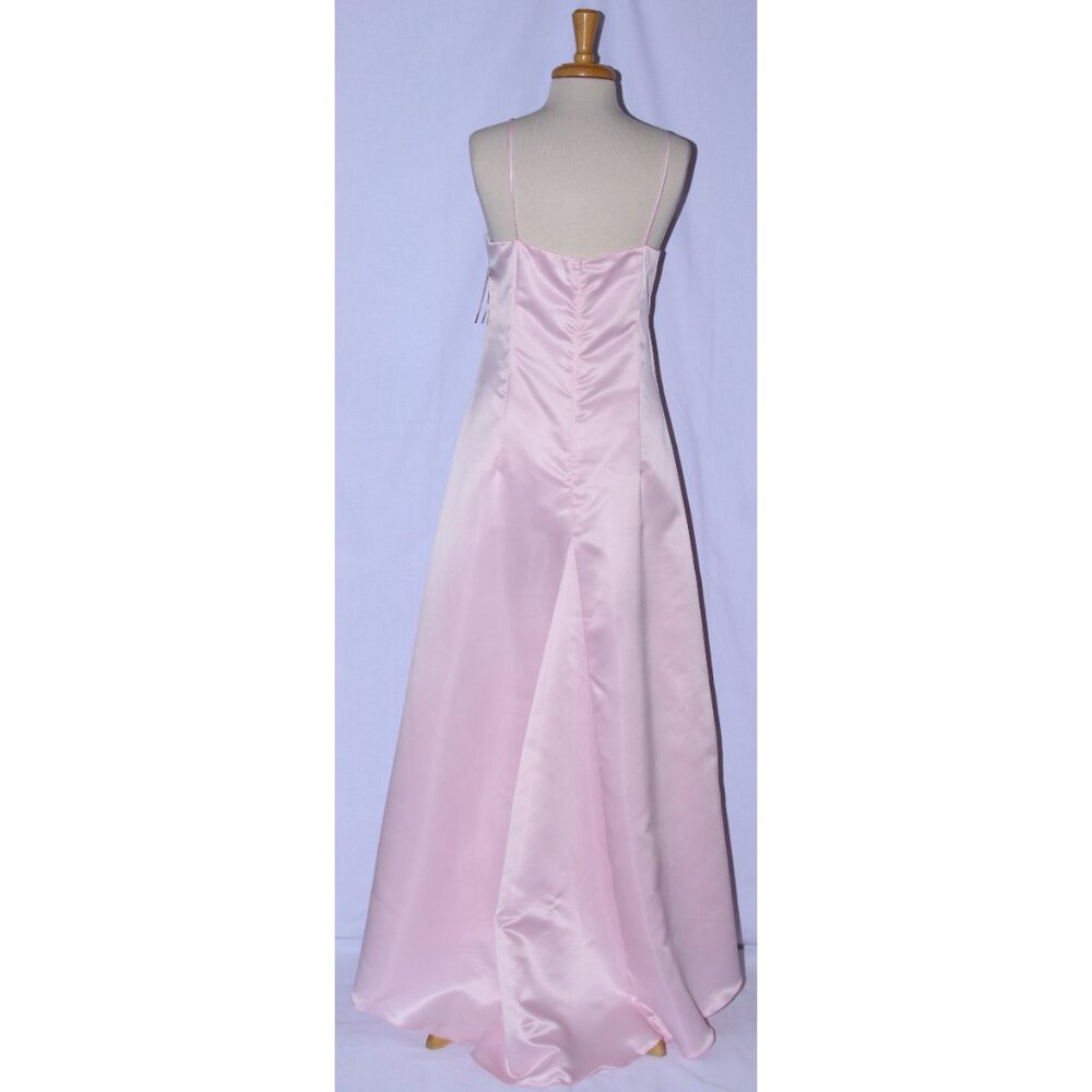 Juliet #1950 Satin Floor Length Bridesmaid Gown-Size 2X, 3X -PINK-NEW With Tags - Picture 2 of 6